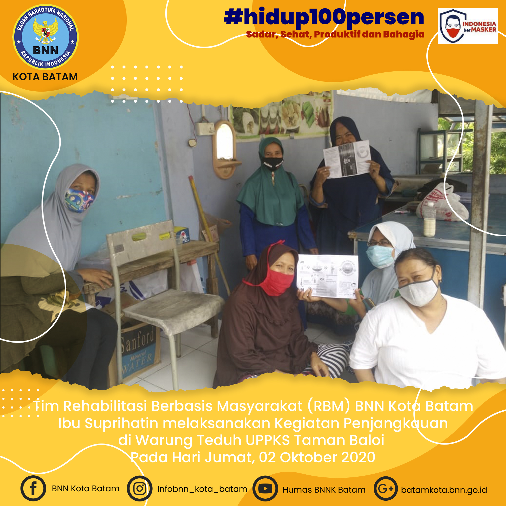 Kegiatan Penjangkauan di Warung Teduh UPPKS Taman Baloi. Kegiatan Penjangkauan di Warung Teduh UPPKS Taman Baloi.
