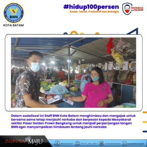 BNN Kota Batam melaksanaka Sosialisasi Kepada Pedagang Pasar Golden Prown Bengkong BNN Kota Batam melaksanaka Sosialisasi Kepada Pedagang Pasar Golden Prown Bengkong