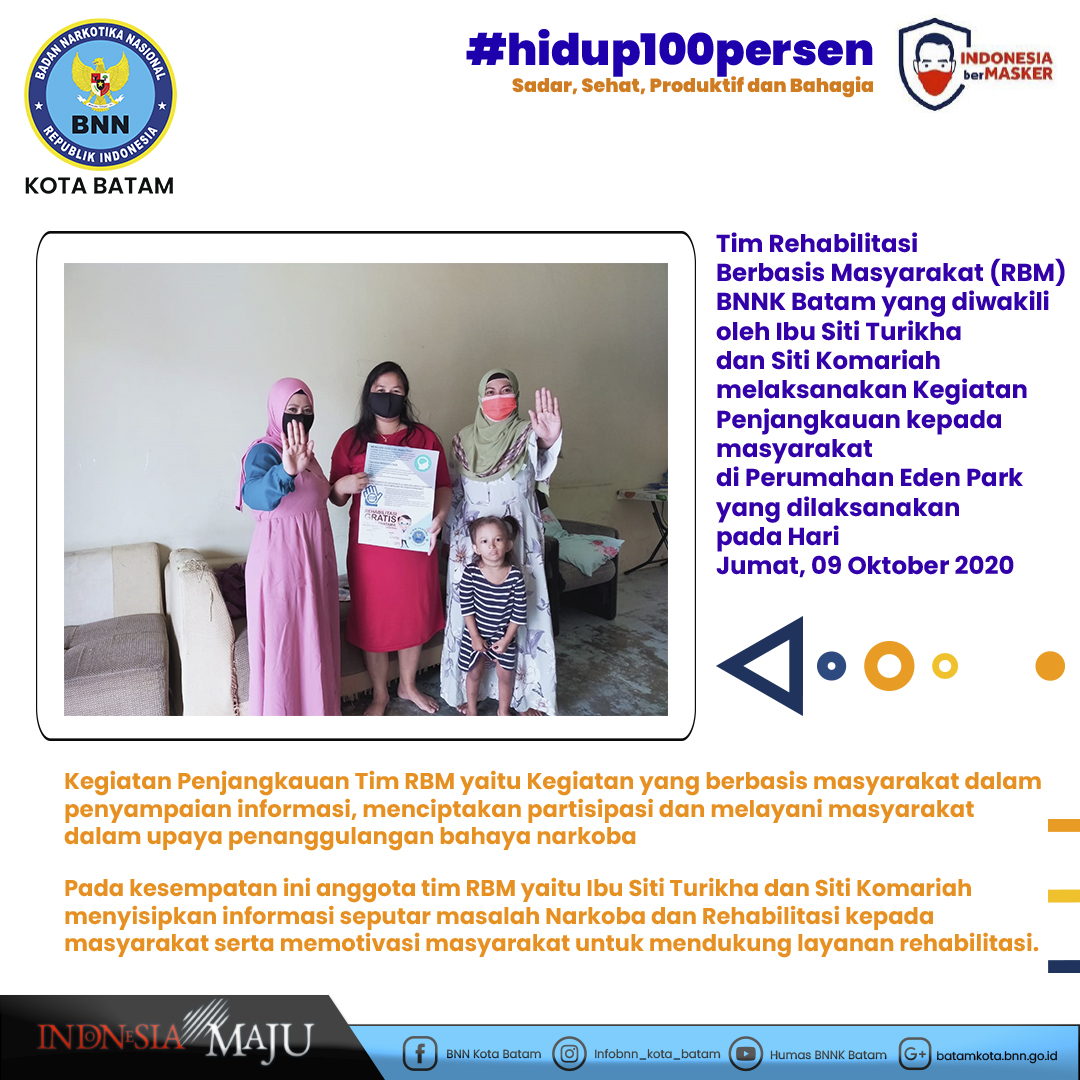 Kegiatan Penjangkauan Tim RBM kepada Warga Perumahan Eden Park Kegiatan Penjangkauan Tim RBM kepada Warga Perumahan Eden Park