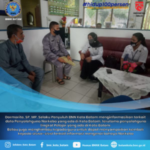 BNN Kota Batam menyambangi SMP Negeri 3 Batam ditengah Pandemi COVID-19