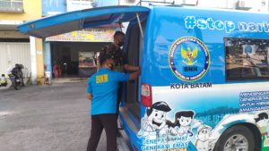 Kepala BNN Kota Batam AKBP, Heryanto, SE. Melaksanakan kegiatan pengecekan Mobil Dayamas