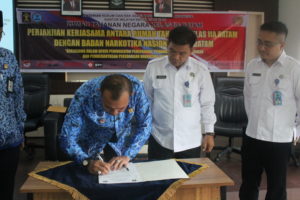 BNN Kota Batam Teken MoU dengan Rutan Kelas II A Batam