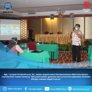 Bimbingan Teknis Penggiat Anti Narkoba Lingkungan Pendidikan Kota Batam