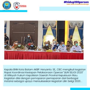 Rapat Koordinasi Kesiapan Pelaksanaan Operasi "LILIN SELIGI 2020" di wiliayah hukum Kepolisian Daerah Kepulauan Riau