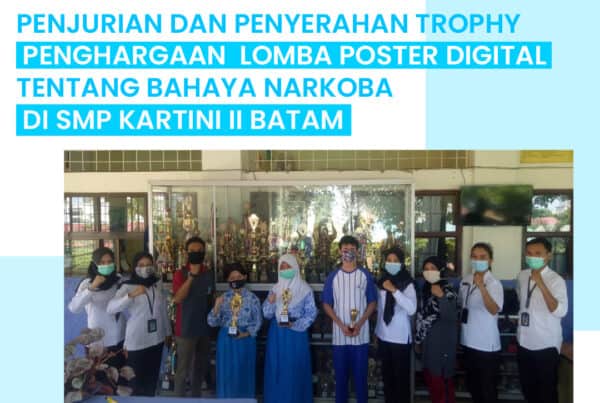 Lomba Poster Digital tentang Narkoba di SMP Kartini II Batam