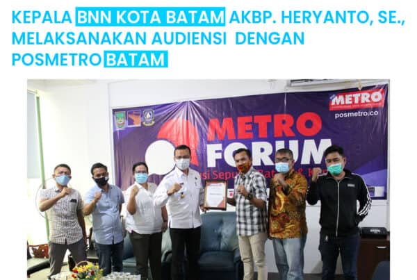 Kepala BNN Kota Batam melaksanakan Audiensi dengan POSMETRO
