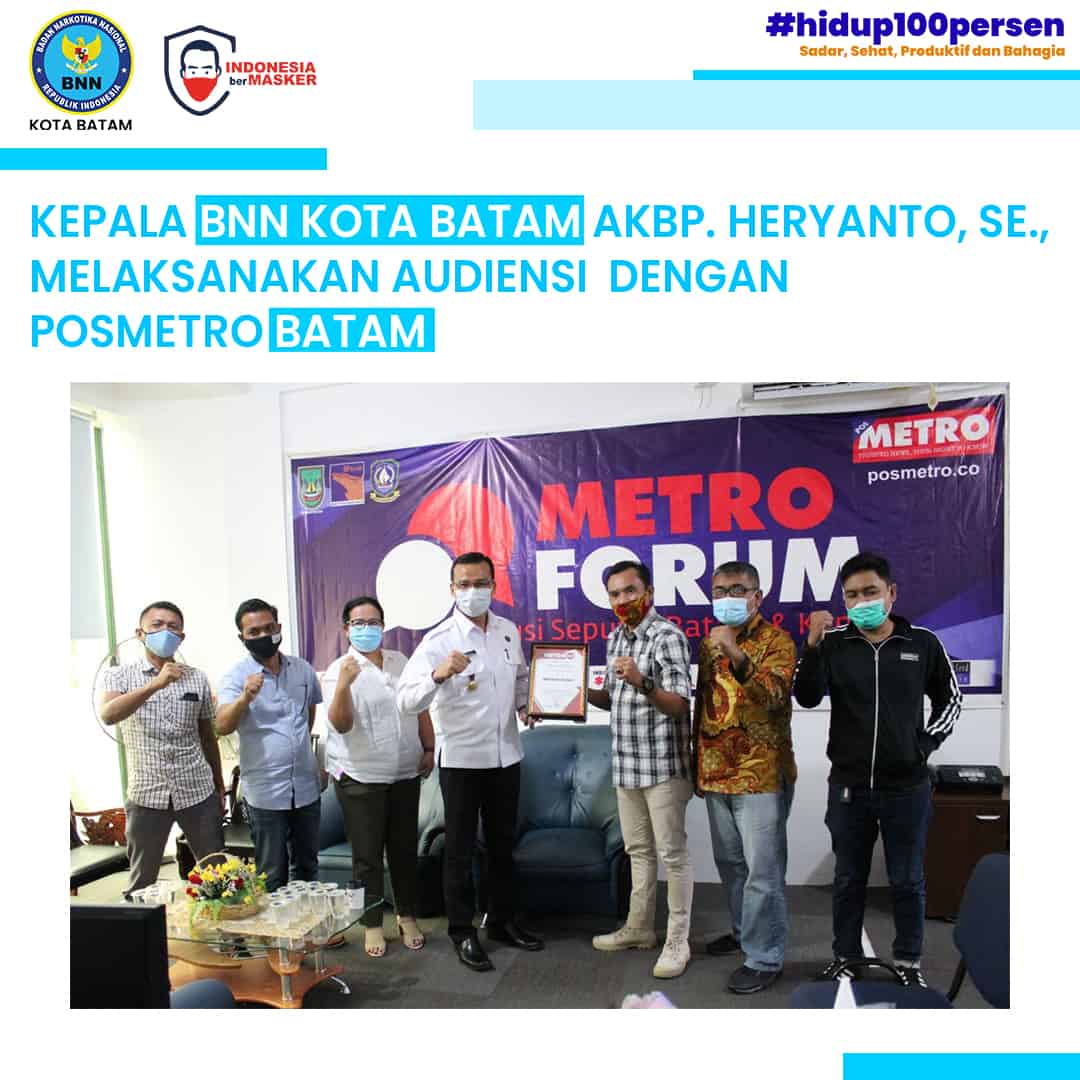 Kepala BNN Kota Batam melaksanakan Audiensi dengan POSMETRO Kepala BNN Kota Batam melaksanakan Audiensi dengan POSMETRO