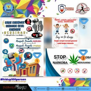Lomba Poster Digital tentang Narkoba di SMP Kartini II Batam