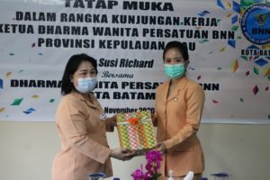 Tatap Muka Kunjungan Kerja Ketua DWP BNNP KEPRI, Ibu Susi Richard bersama DPW BNN Kota Batam