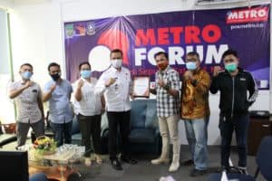 Kunjungan Kepala BNNK Batam dalam hal Audiensi dengan POSMETRO