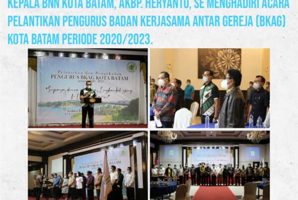 Pelantikan Pengurus Badan Kerjasama Antar Gereja (BKAG) Kota Batam Periode 2020/2023