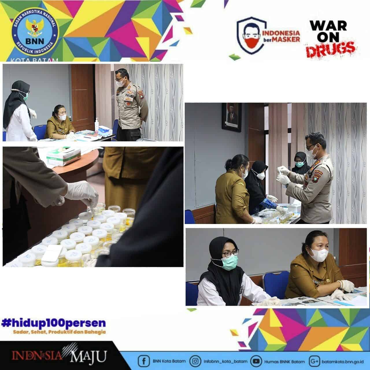BNN Kota Batam melaksanakan kegiatan Pemberdayaan Masyarakat Anti Narkoba melalui Tes Urine Kepada seluruh Pegawai Dinas tenaga kerja BNN Kota Batam melaksanakan kegiatan Pemberdayaan Masyarakat Anti Narkoba melalui Tes Urine Kepada seluruh Pegawai Dinas tenaga kerja