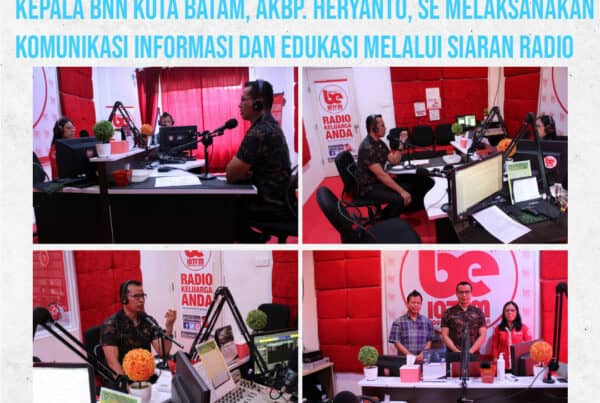 Komunikasi Informasi, dan Edukasi Kepala BNN Kota Batam Melalui Siaran Radio