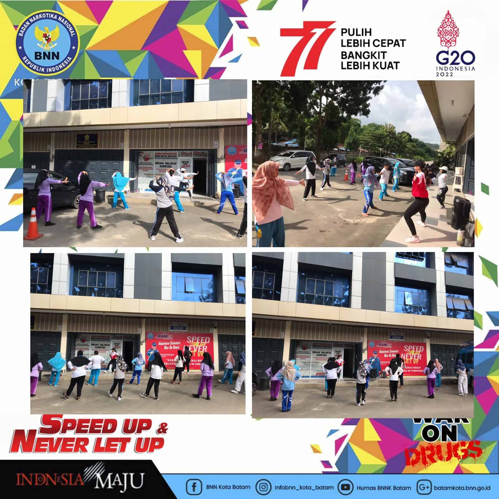 Pembinaan Jasmani Pegawai BNN Kota Batam Pembinaan Jasmani Pegawai BNN Kota Batam