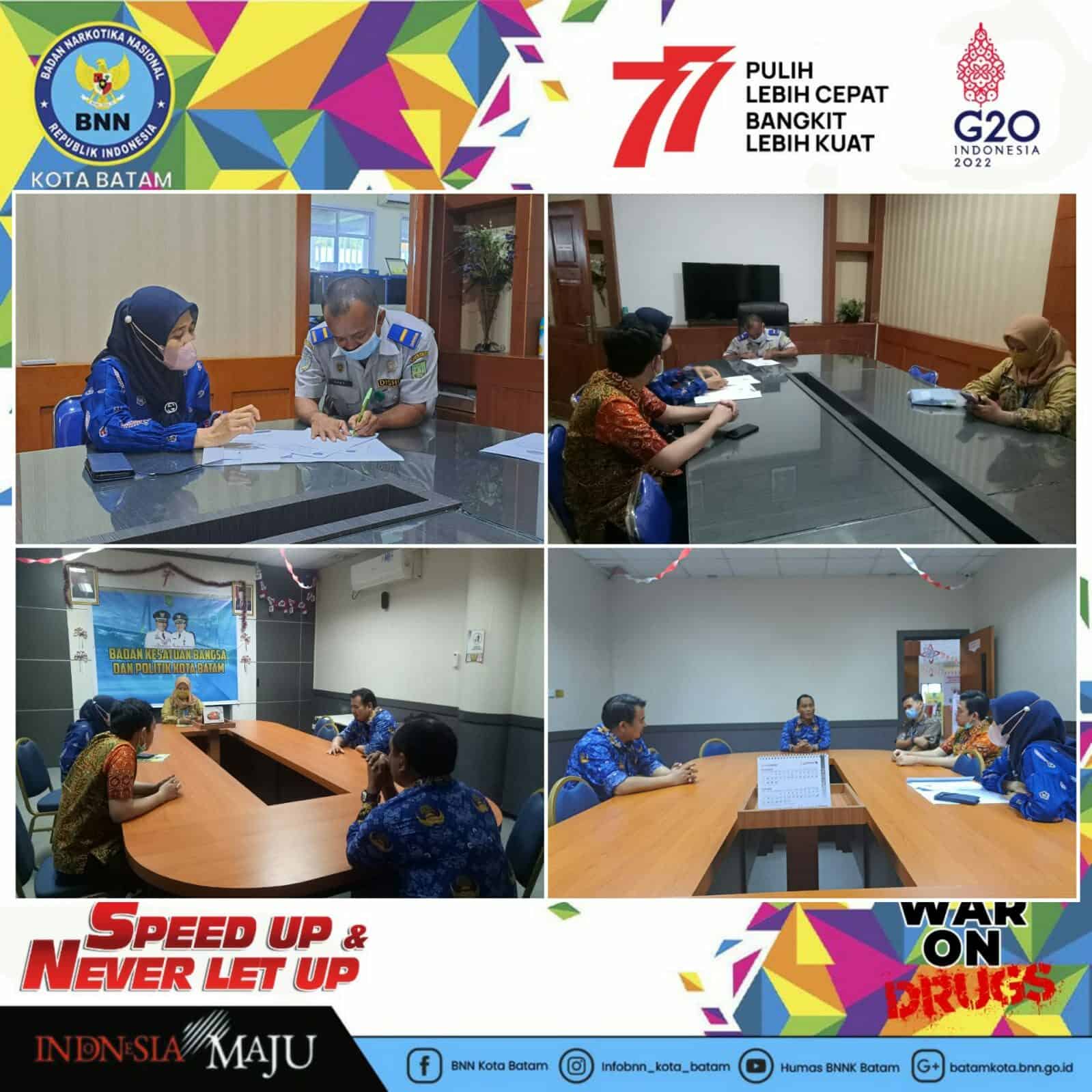 Survei Pengukuran Kota Tanggap Ancaman Narkoba di Instansi Pemerintah Dinas Perhubungan Batam dan Badan Kesbangpol Kota Batam Survei Pengukuran Kota Tanggap Ancaman Narkoba di Instansi Pemerintah Dinas Perhubungan Batam dan Badan Kesbangpol Kota Batam