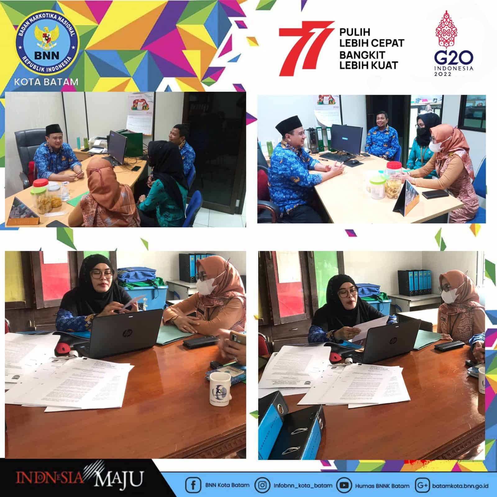 Koordinasi Peningkatan Kemampuan Para PIC terkait Penginputan B12 RAN P4GN sesuai Inpres No.02 Tahun 2020 di Kantor Diskominfo dan Kelurahan Tanjung Sengkuang Kota Batam Koordinasi Peningkatan Kemampuan Para PIC terkait Penginputan B12 RAN P4GN sesuai Inpres No.02 Tahun 2020 di Kantor Diskominfo dan Kel.tg sengkuang Kota Batam