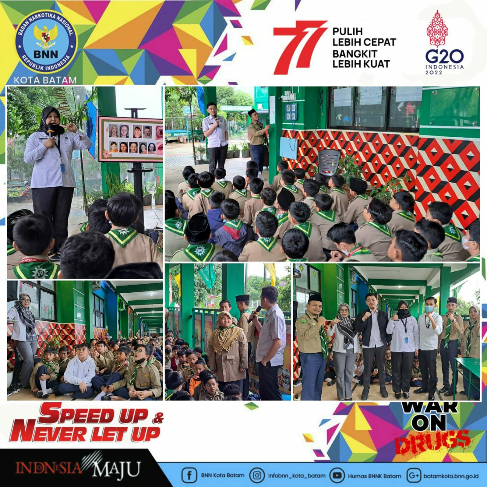 Sosialiasi Bahaya Narkoba di Sekolah Dasar Muhammadiyah Plus Batam Sosialiasi Bahaya Narkoba di Sekolah Dasar Muhammadiyah Plus Batam