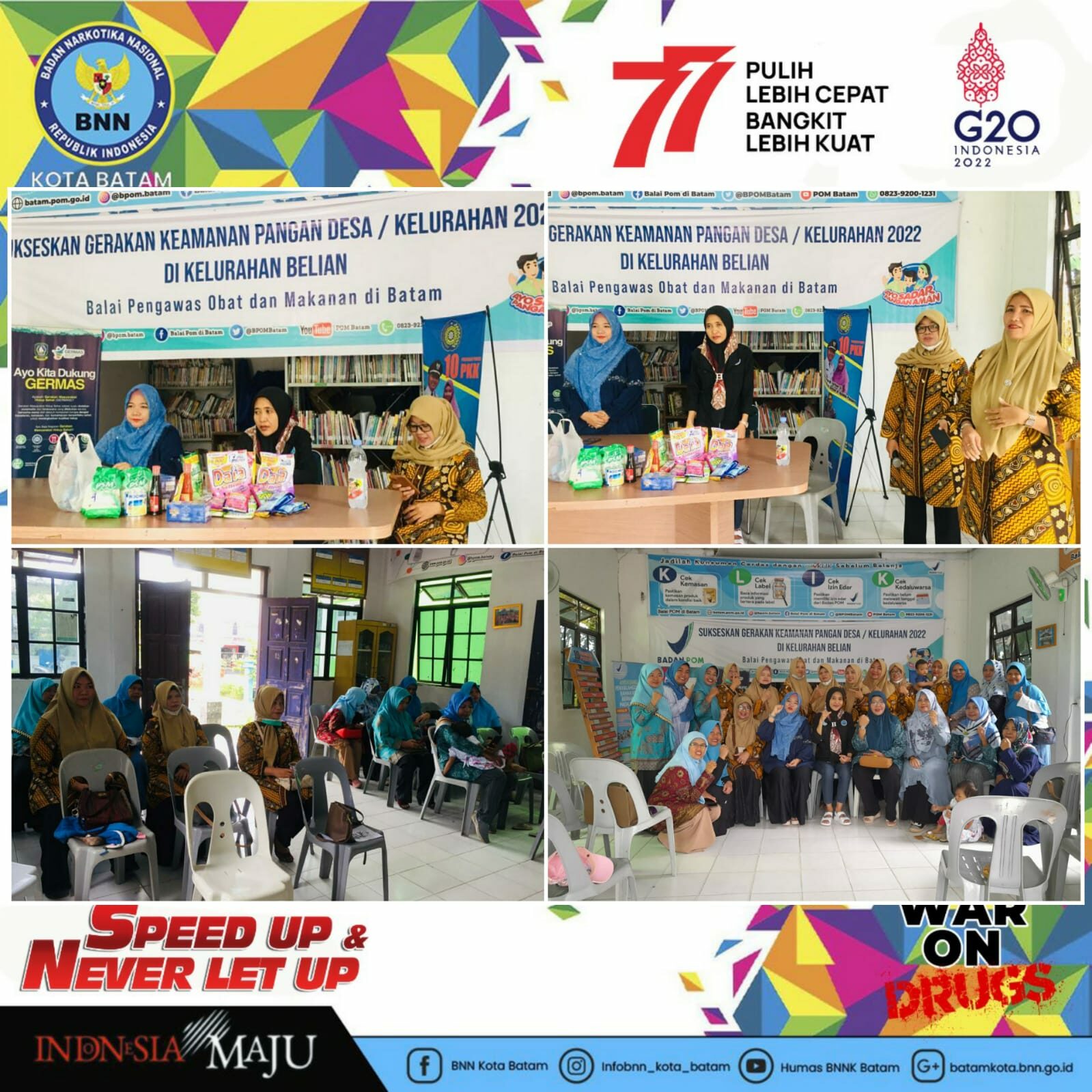 Sosialiasi P4GN di Pertemuan Rutin Bulanan TP PKK Kelurahan Belian Kecamatan Batam Kota Sosialiasi P4GN di Pertemuan Rutin Bulanan TP PKK Kelurahan Belian Kecamatan Batam Kota