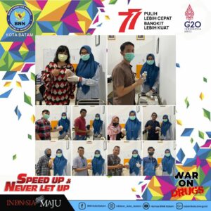 Kegiatan Deteksi Dini Test Urine Bagi Pegawai BNN Kota Batam
