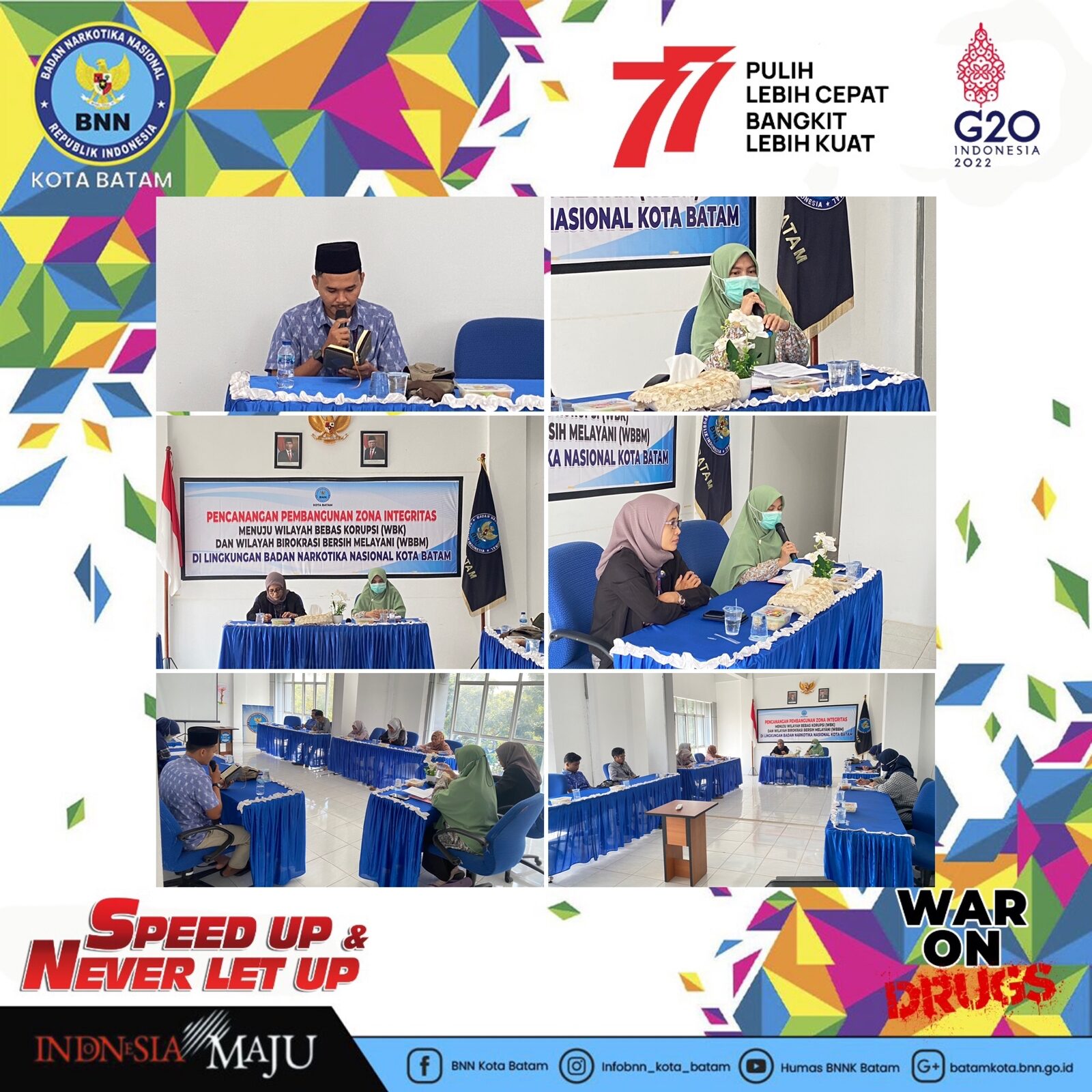 BINROHTAL (Pembinaan Rohani Mental) di lingkungan Badan Narkotika Nasional Kota Batam BINROHTAL (Pembinaan Rohani Mental) di lingkungan Badan Narkotika Nasional Kota Batam