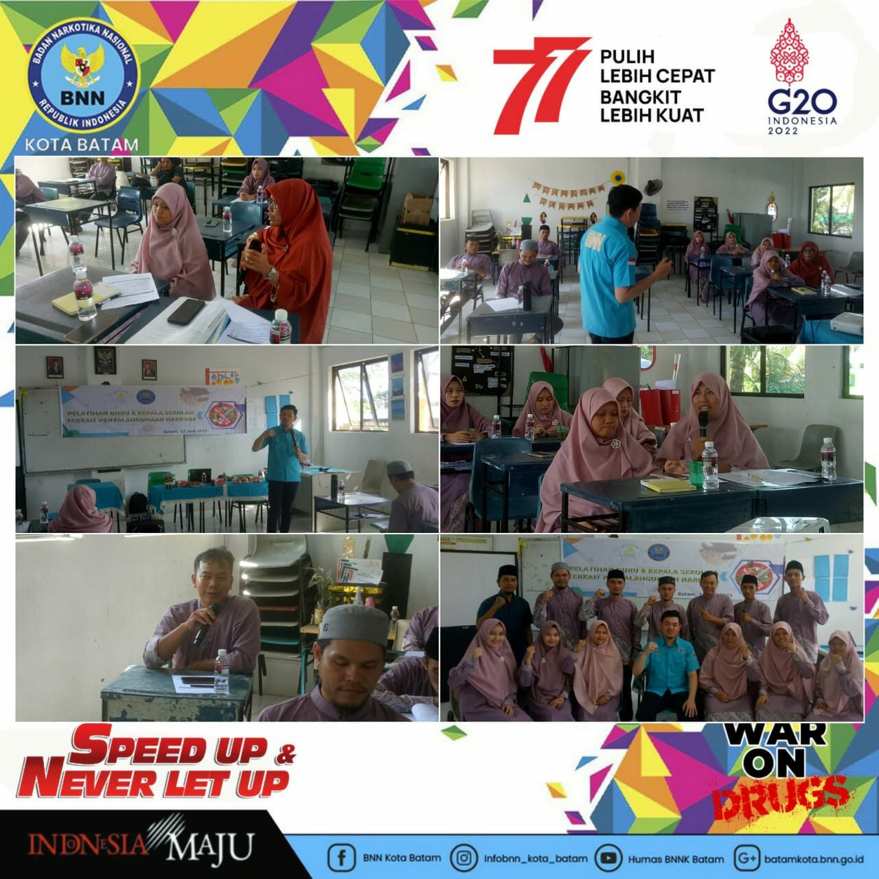 Pelatihan Kepala Sekolah dan Guru terkait P4GN dalam Rangka Menuju Sekolah Bersinar di SMP IT ASY-SYURA'A Batam Pelatihan Kepala Sekolah dan Guru terkait P4GN dalam Rangka Menuju Sekolah Bersinar di SMP IT ASY-SYURA’A Batam