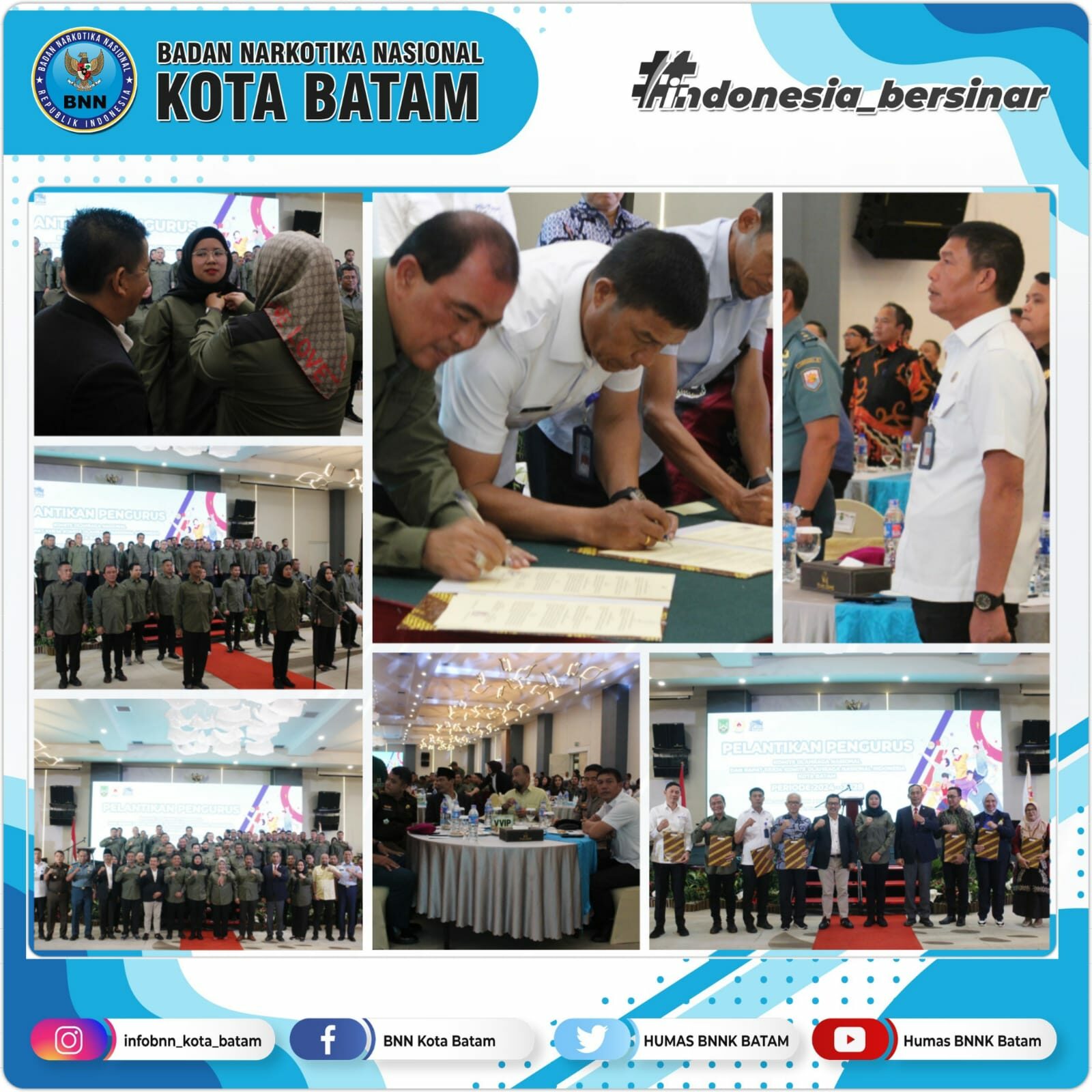 Pelantikan Pengurus KONI Kota Batam Periode 2024-2028 dan MoU antara BNN Kota Batam dan Koni Kota Batam. Pelantikan Pengurus KONI Kota Batam Periode 2024-2028 dan MoU antara BNN Kota Batam dan Koni Kota Batam.