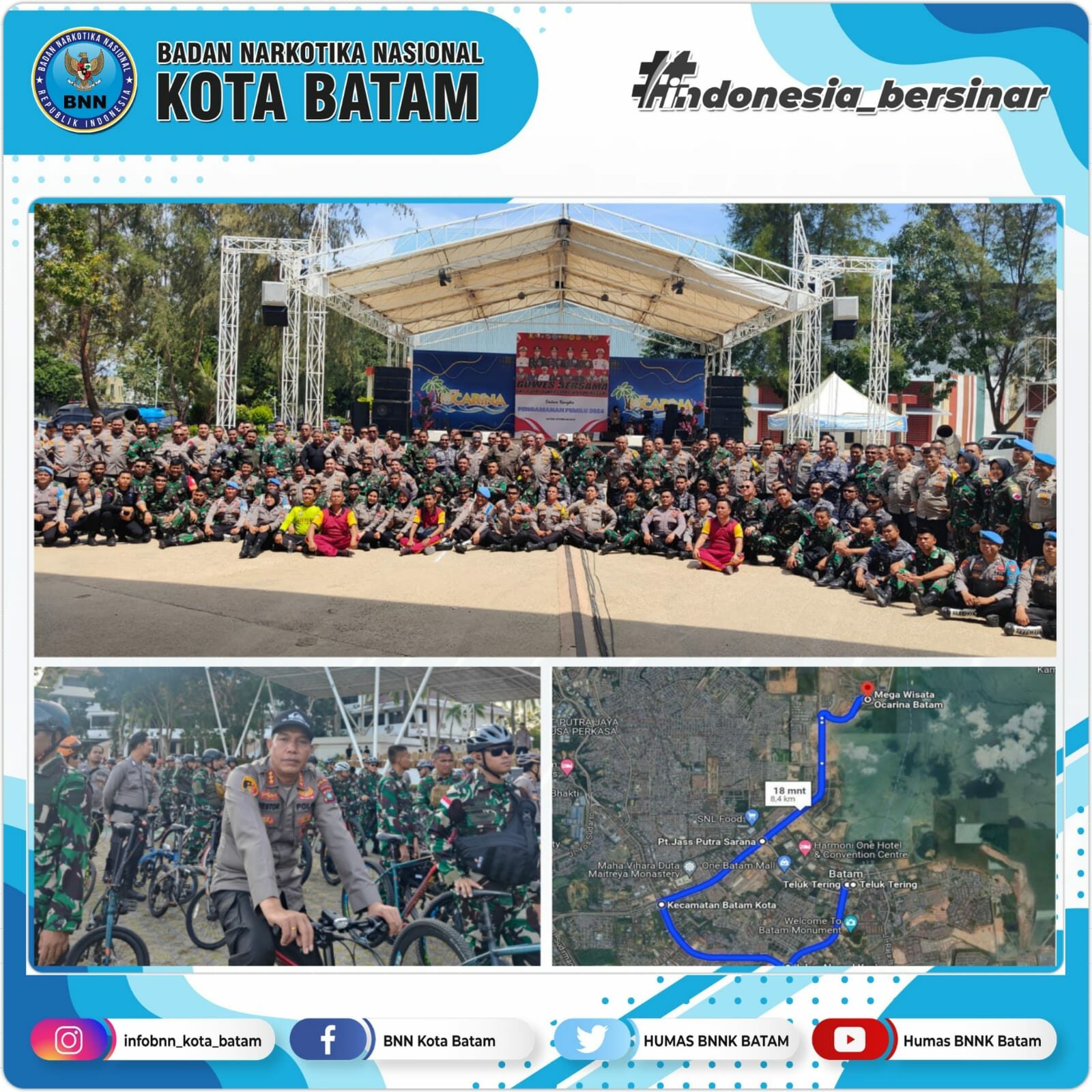 Gowes Bersama Sinergitas TNI-POLRI untuk Kepri dalam Rangka Pengamanan Pemilu 2024 Auto Draft